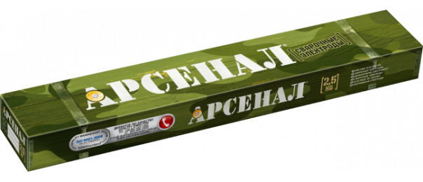 Электроды сварочные Арсенал МР-3, ф 3 мм (уп-2,5 кг) купить с доставкой в Рогово