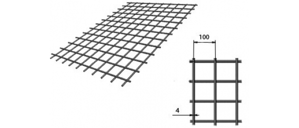 Сетка сварная (дорожная) 100х100х4мм 1,5х2м купить с доставкой в Рогово