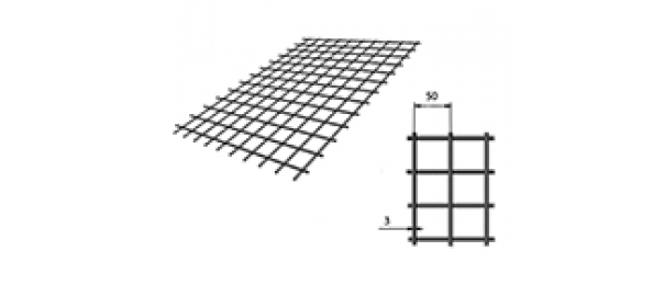 Сетка сварная (дорожная) 50х50х3мм 1х2м купить с доставкой в Рогово